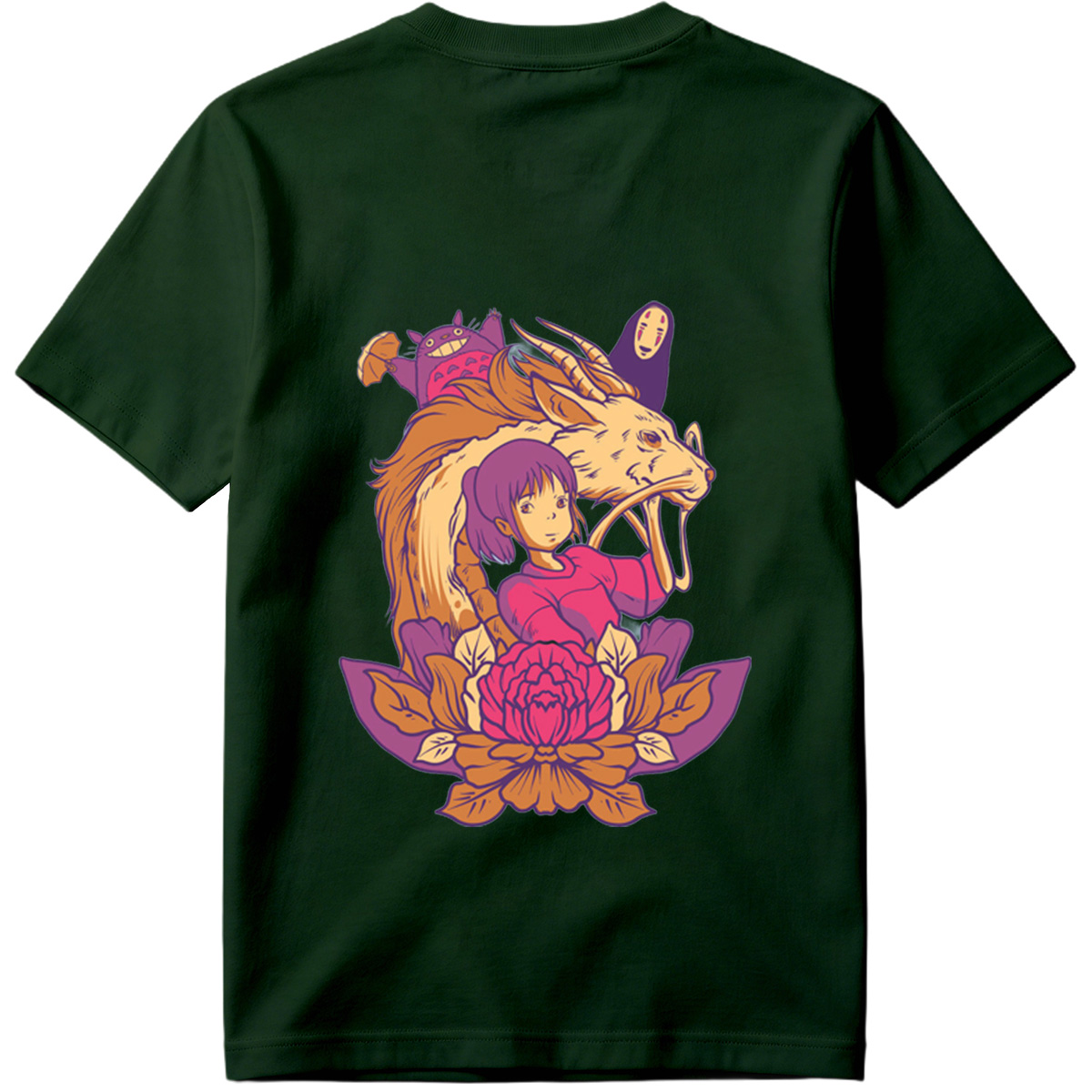 Spirited Away: Chihiro, Haku, No-Face, and Totoro - Tee