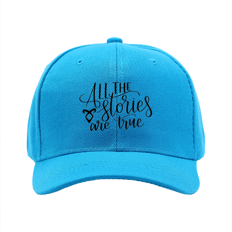 1pc New Baseball Cap All The Stories Are True Print Unisex Adjustable Hat for Outdoor Activities and Daily Wear Suitable for Adults and Teens