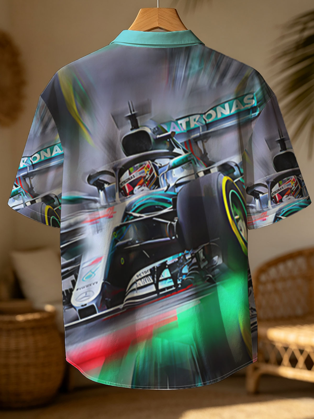 Mercedes-AMG Petronas F1 Car in High-Speed Action -  Shirt