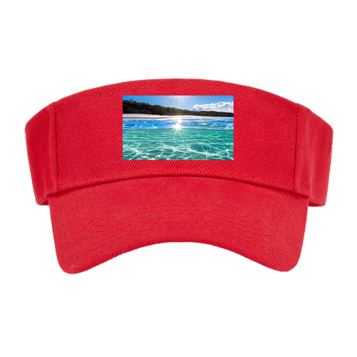 Sunshine Sparkles on Crystal Clear Waters -  Visor cap