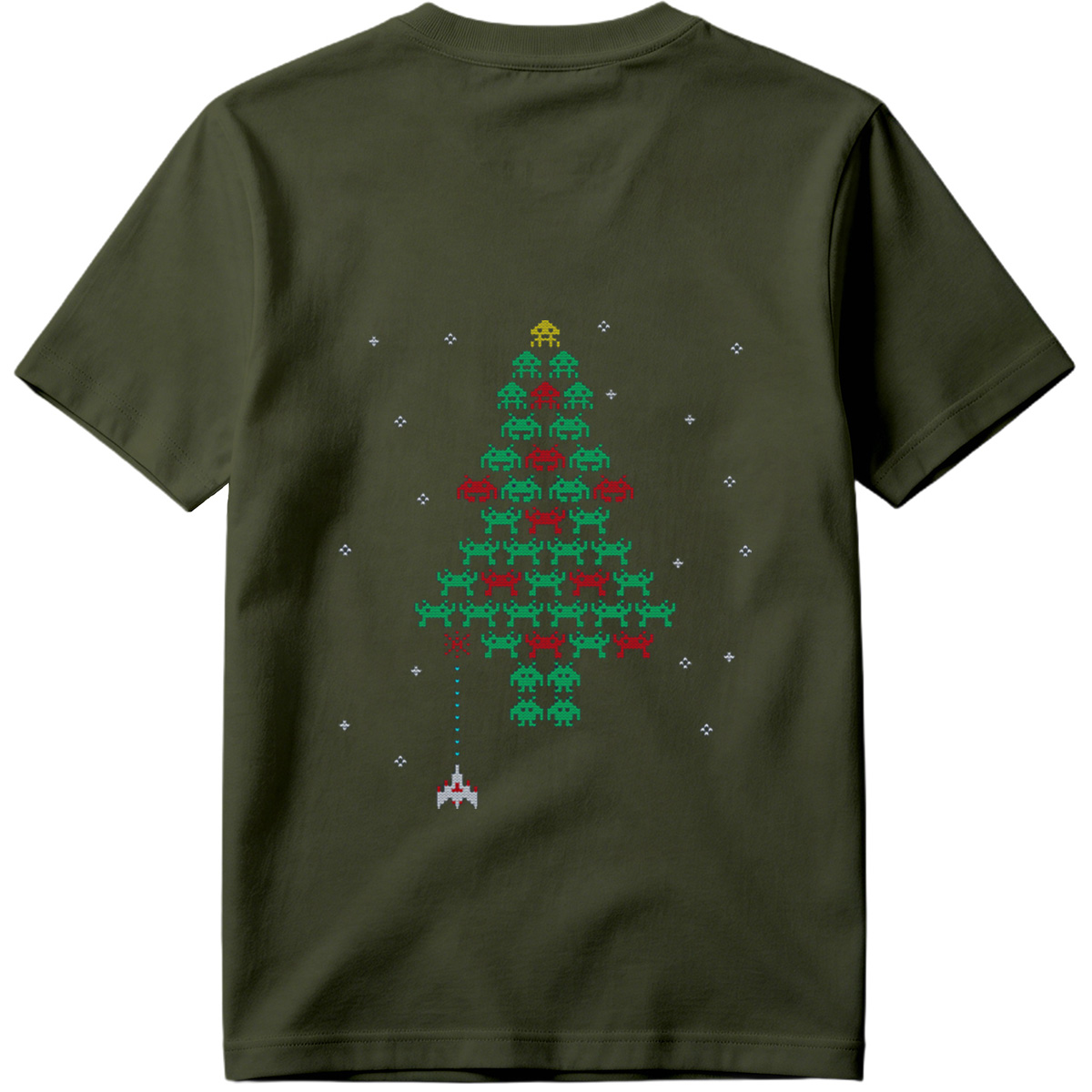 Space Invaders Christmas Tree - Tee