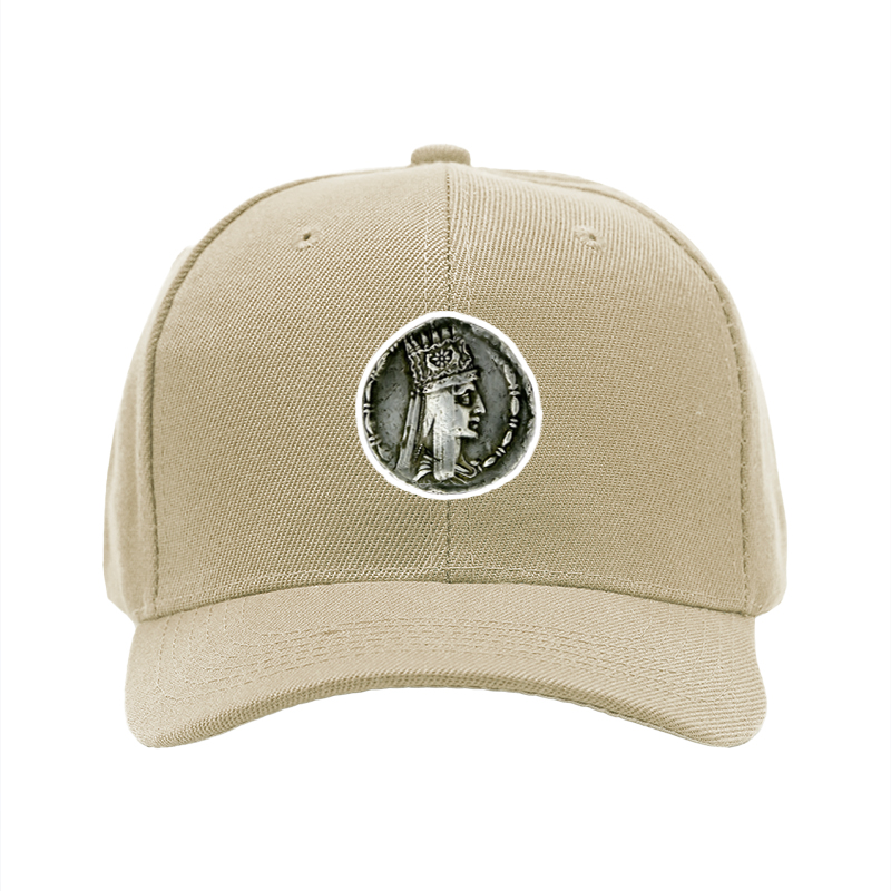 1pc New Baseball Cap with Ancient Coin Queen Pattern Print Unisex Adjustable Hat for Outdoor Activities and Casual Wear Suitable for Adults and Teens