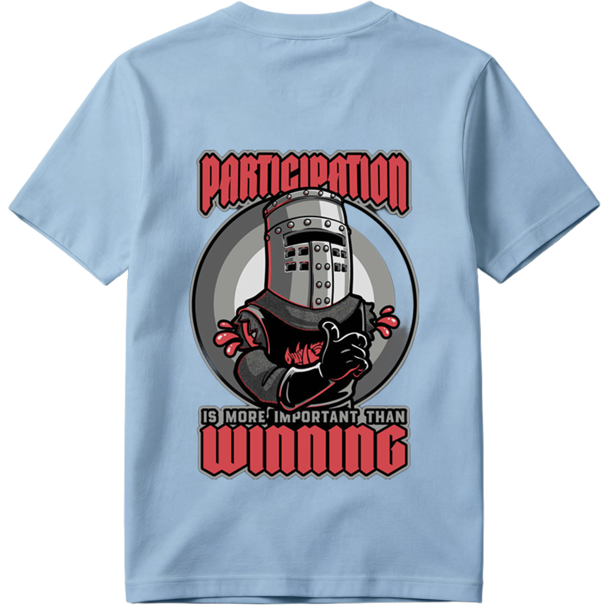 Participation is More Important Than Winning - Knight Mascot Design - Tee