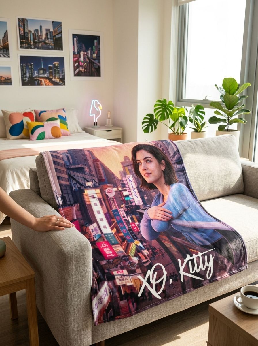Custom Photo Face Blanket, Personalized Ultra-Soft Flannel Throw, Cozy Anti-Pilling Bed Blanket, Ideal Keepsake Gift