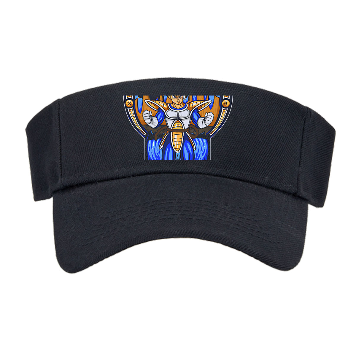 Vegeta in Super Saiyan Blue Form, Dragon Ball Z Character, Stained Glass Art Style -  Visor cap