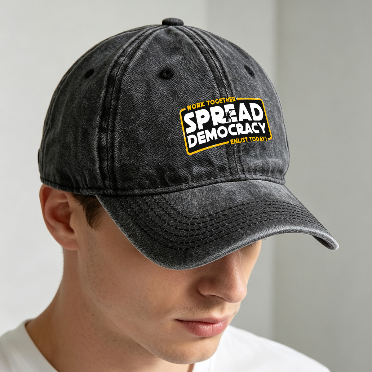 Star Wars: Spread Democracy – Enlist Today! - Washed Denim - Baseball Cap