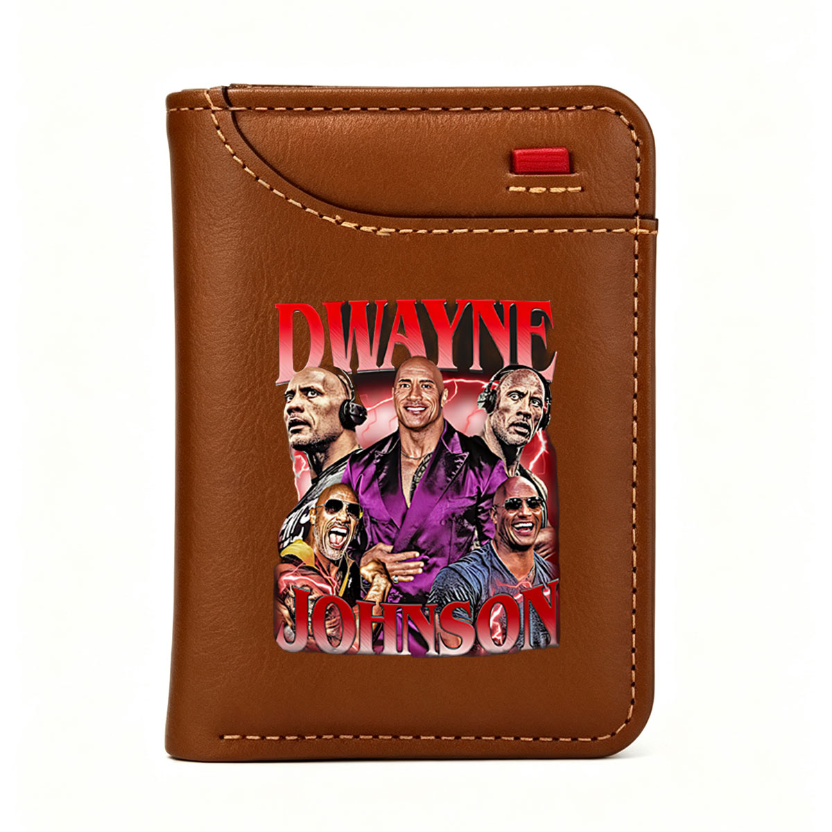 Dwayne Johnson: The Rock's Iconic Moments and Roles - Vertical Style Wallet