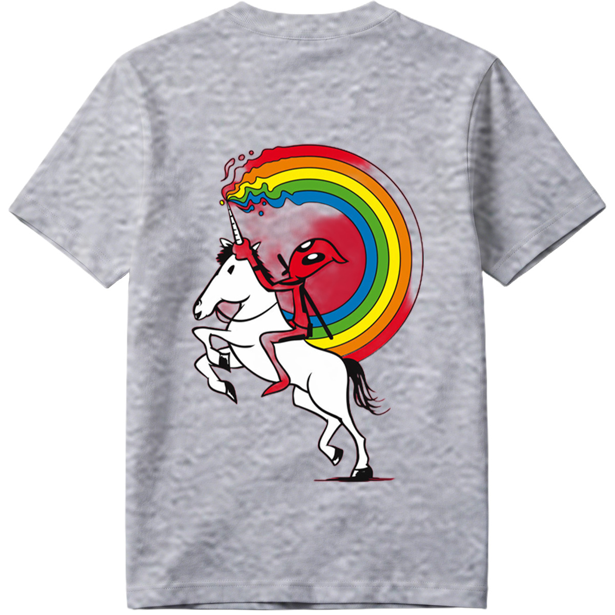 Unicorn Rider with Rainbow Trail - Tee