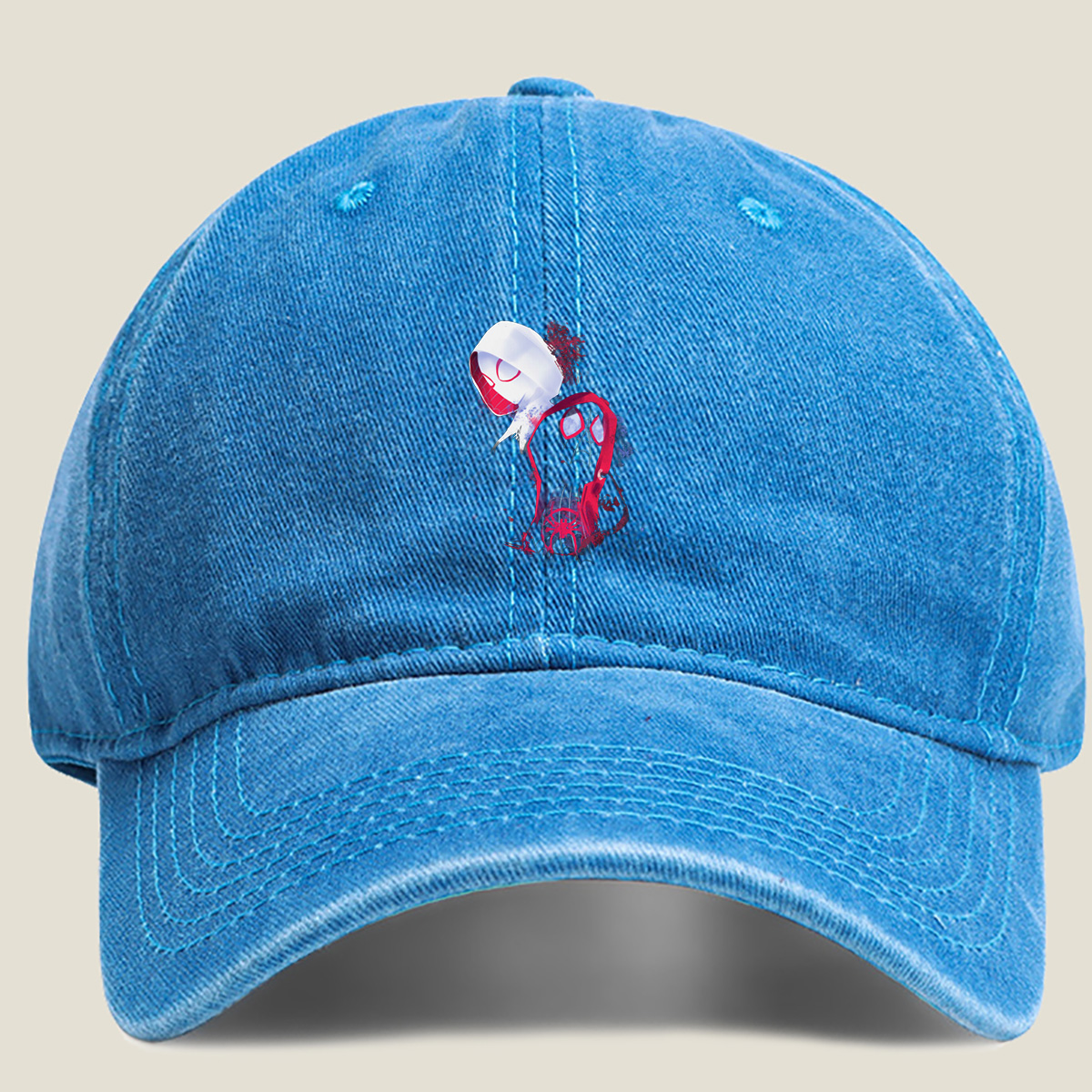 Spider-Verse: Miles Morales and Gwen Stacy - Washed Denim - Baseball Cap