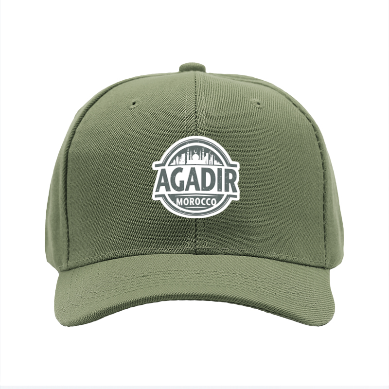 1pc New Baseball Cap Agadir Morocco City Print Adjustable Unisex Hat for Travel Outdoor Activities Adults Men Women Fashion Streetwear Sun Protection Casual Wear