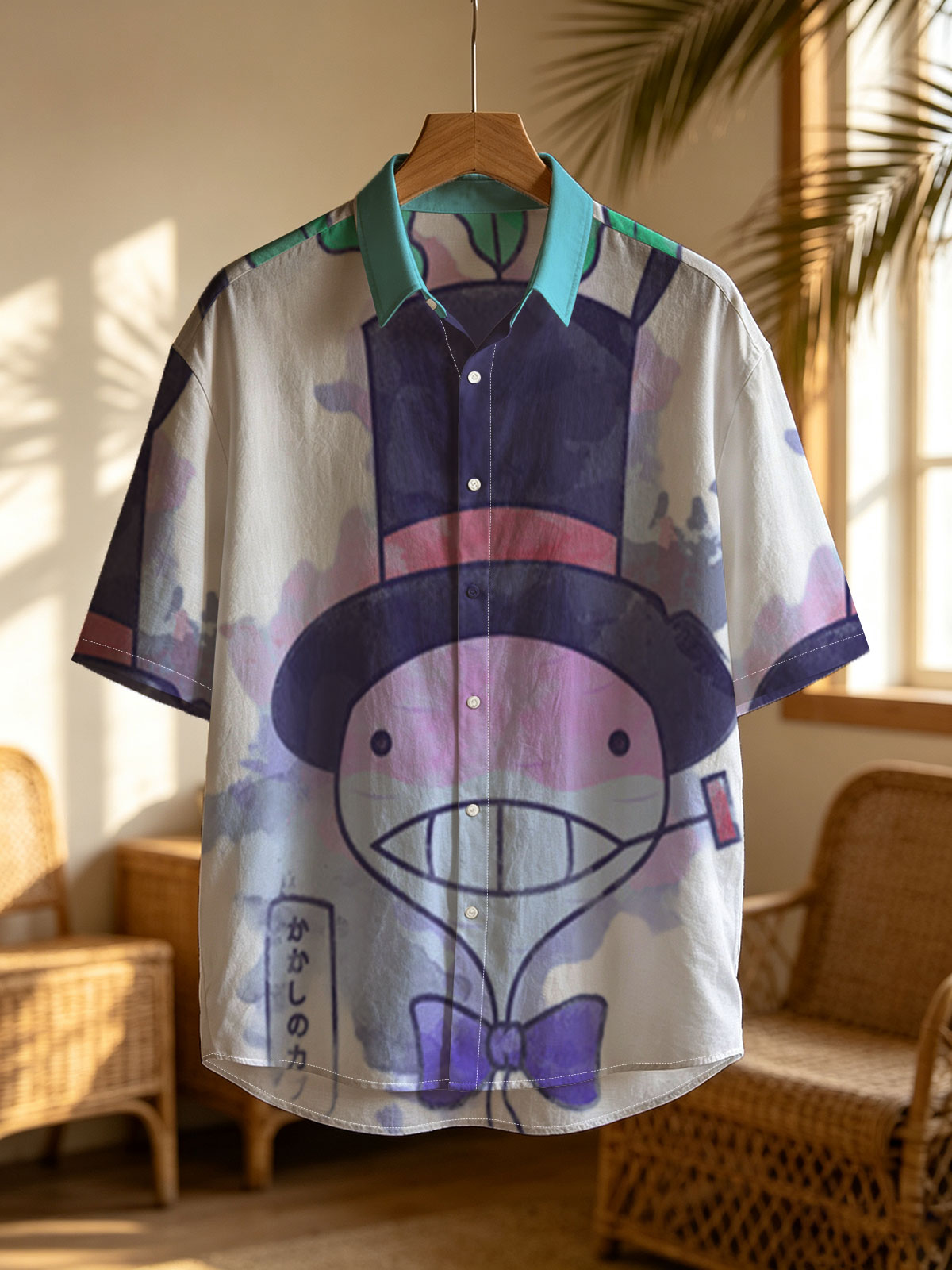 Whimsical Character with Top Hat and Bow Tie -  Shirt