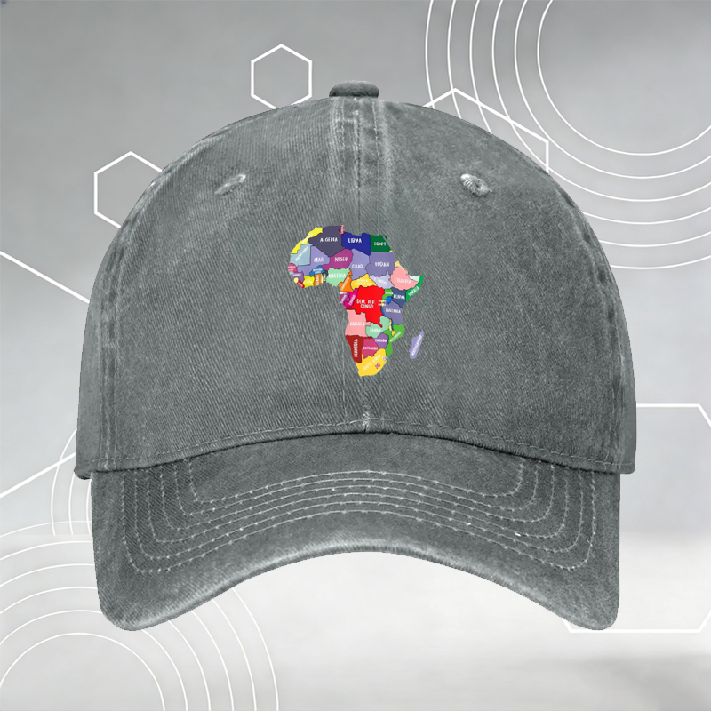New Christmas Baseball Cap with Santa Hat, Candy Cane, Tree & Gingerbread Man Print 