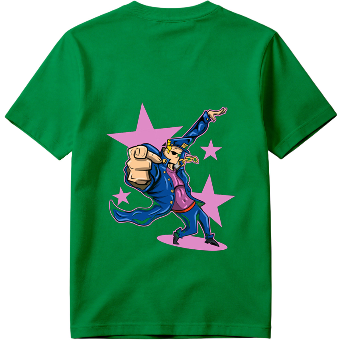 Gangster Mickey in Blue Coat and Hat, Dancing with Stars Background - Tee