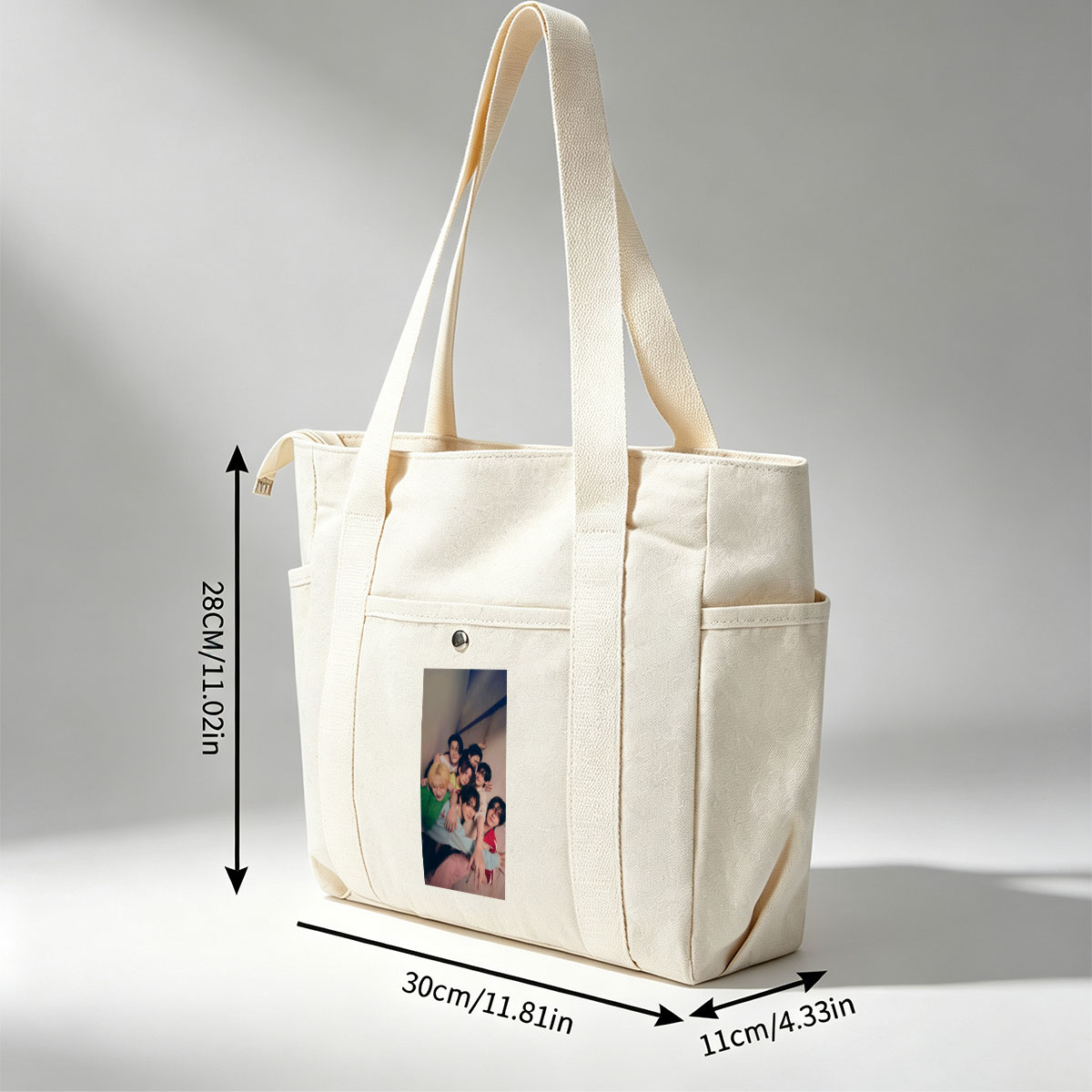 ENHYPEN Group Photo - Close-Up of Members Posing Together in a Cozy Indoor Setting - Multi-pocket bags