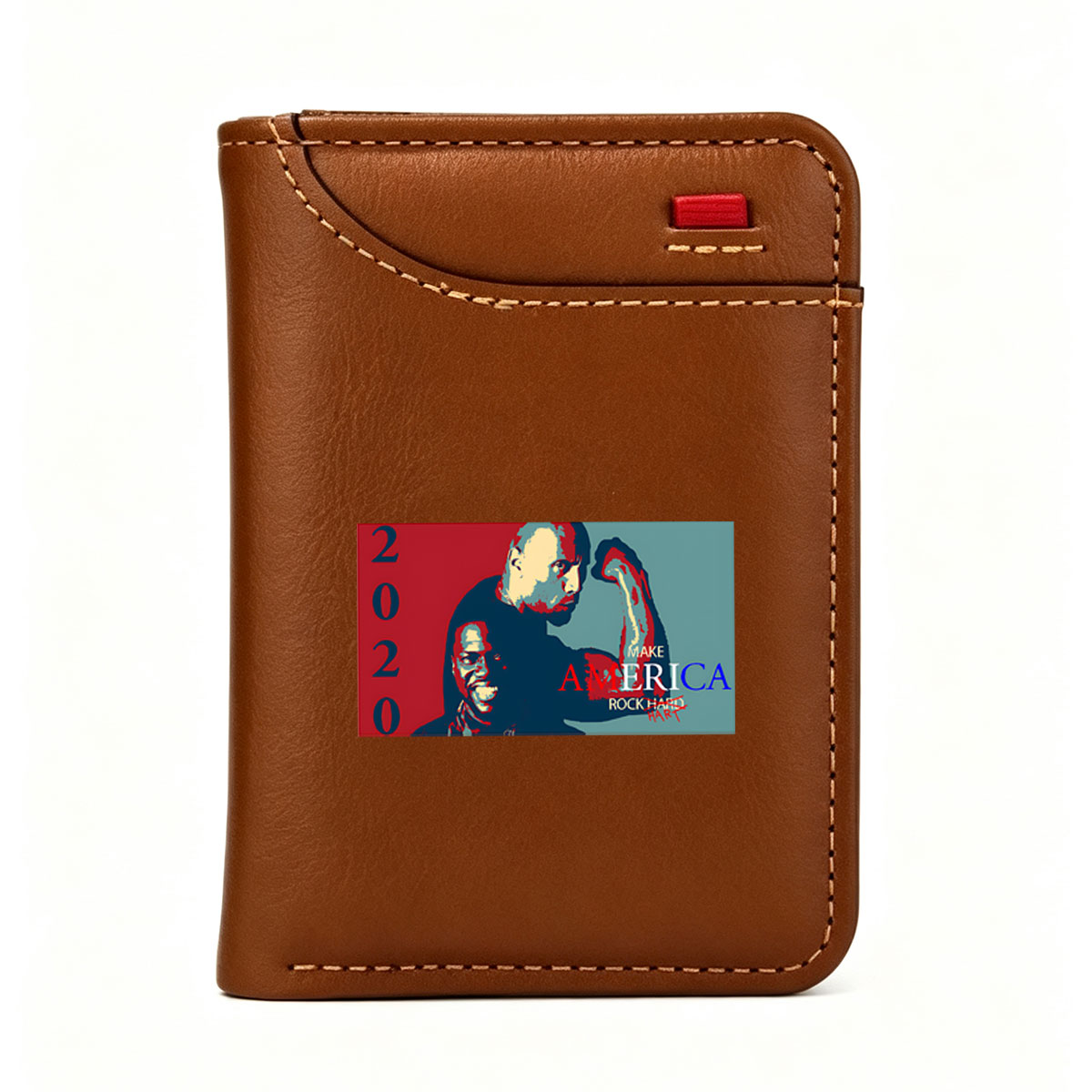 2020: Make America Rock Hard – Wrestling Icon and Fan Duo - Vertical Style Wallet