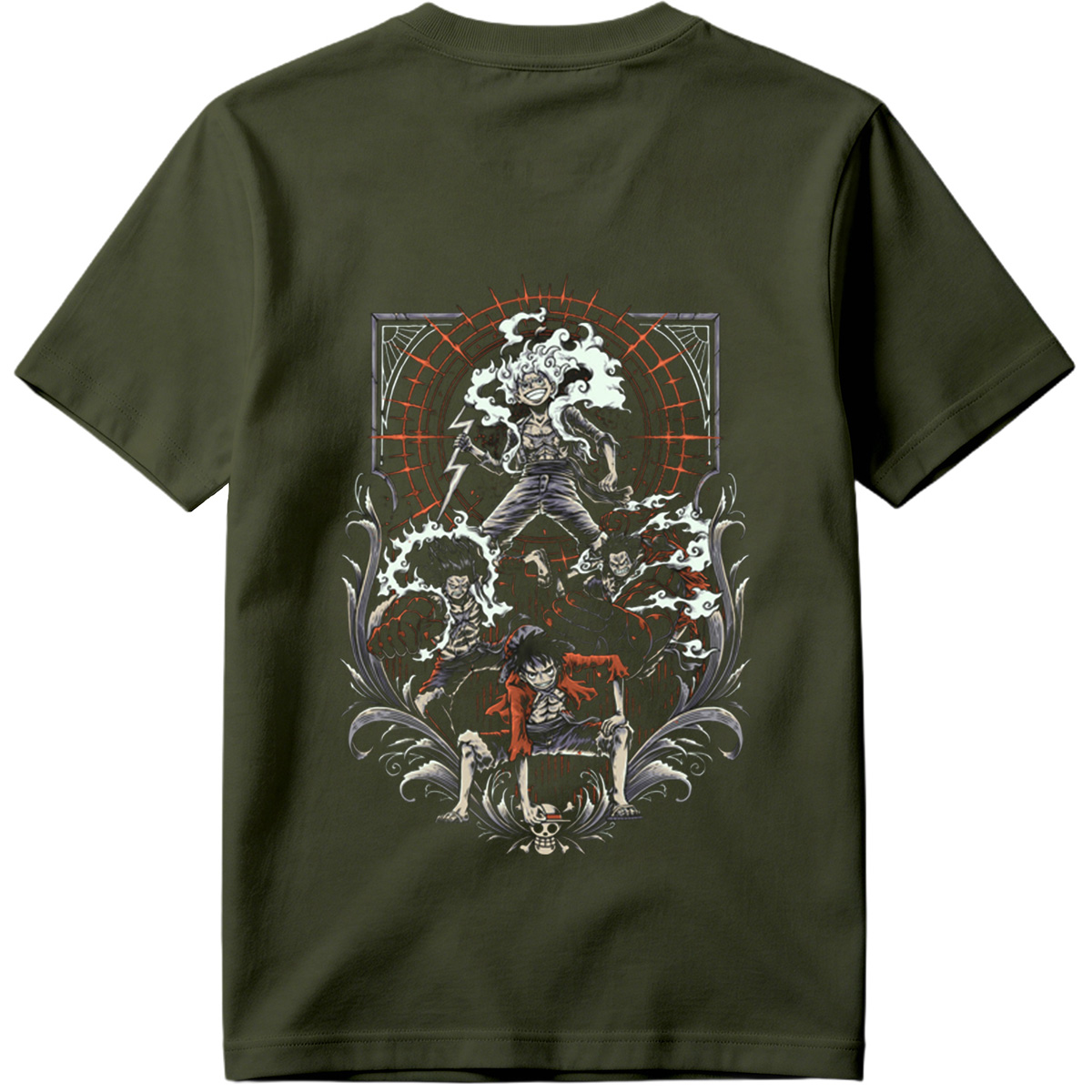 One Piece: Luffy, Zoro, Sanji, and Whitebeard - Tee