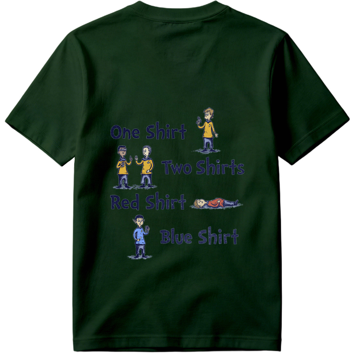 Star Trek: One Shirt, Two Shirts, Red Shirt, Blue Shirt - Tee