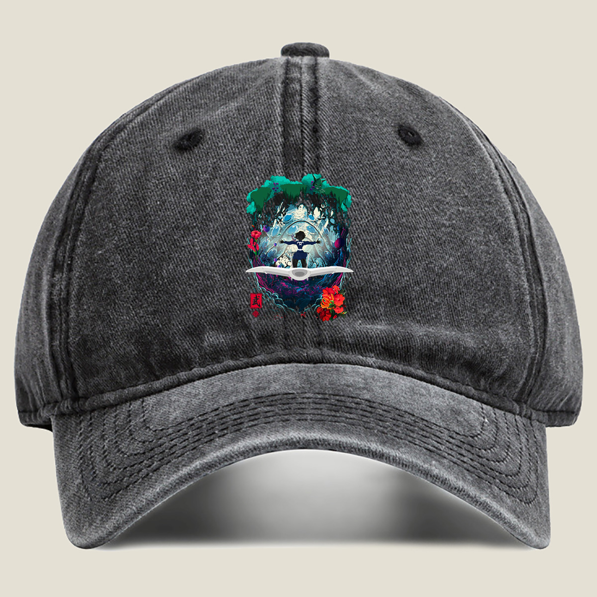 Sailor Moon: Luna's Dream Garden - Washed Denim - Baseball Cap