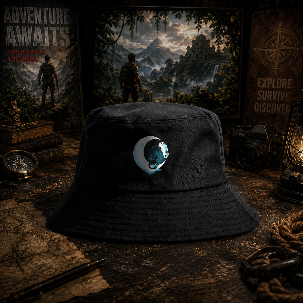 How to Train Your Dragon: Toothless and Light Fury Under the Moon - Fisherman's Hat