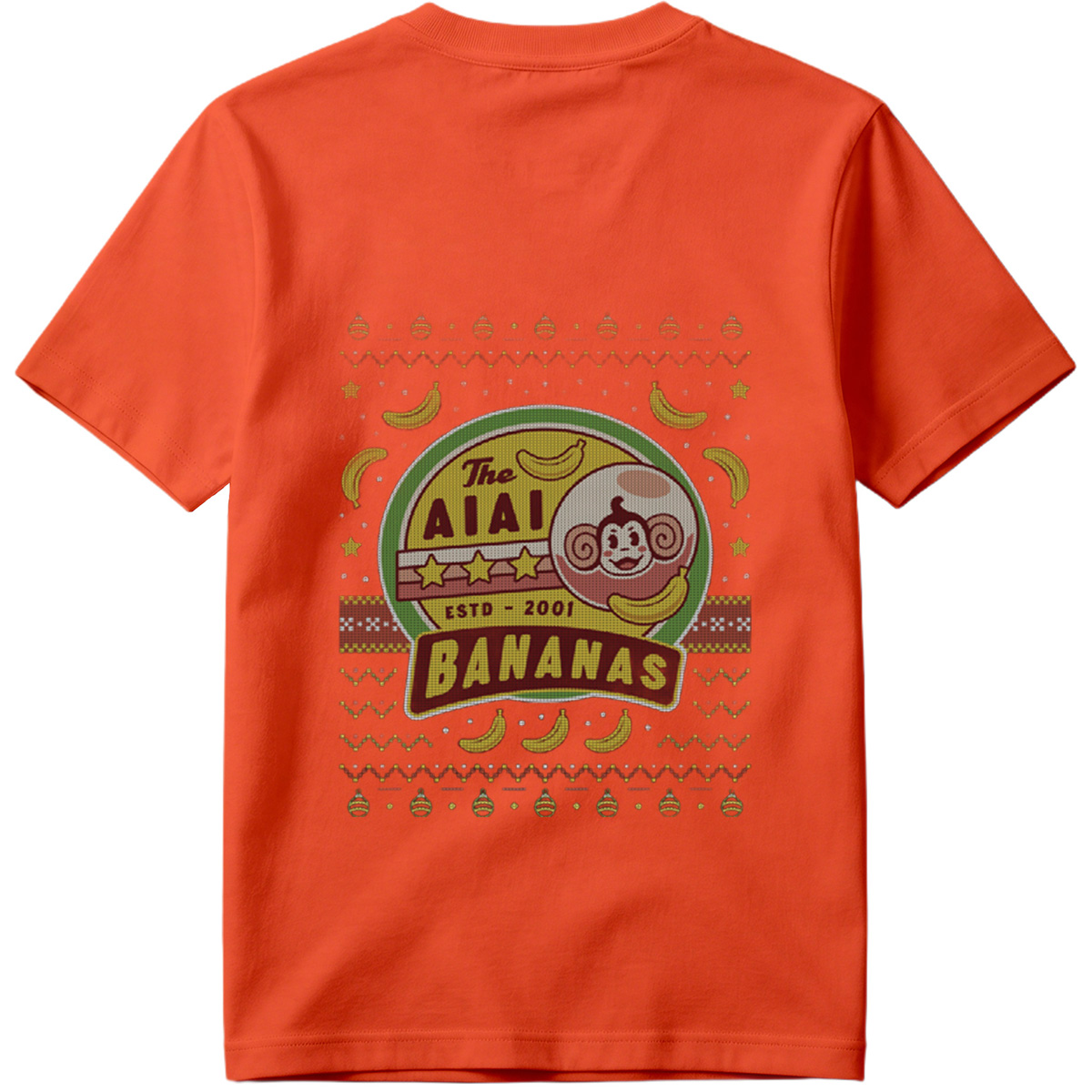 The AIAI Bananas - Monkey and Banana Logo Design - Tee