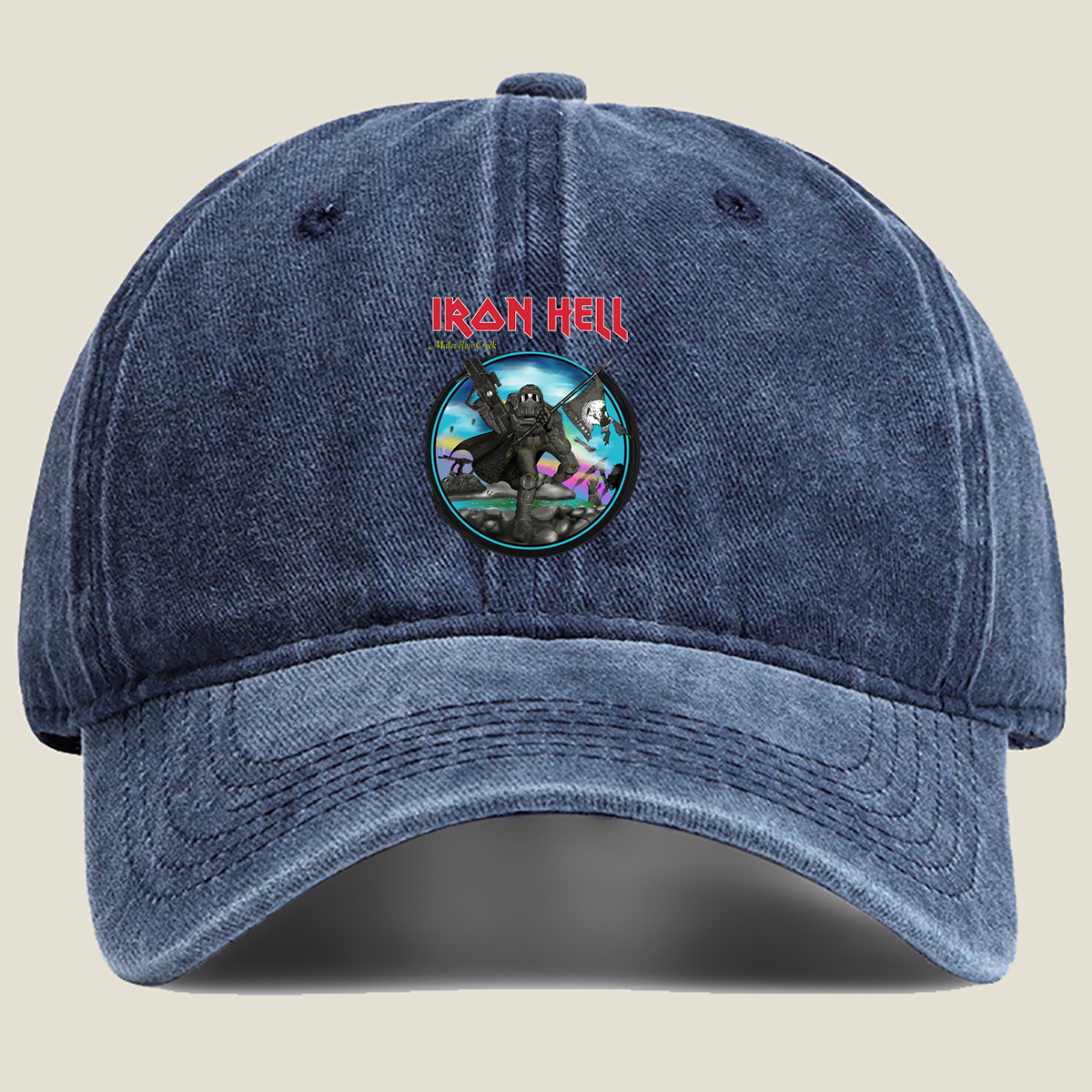 Iron Hell: Malevelon Creek - Washed Denim - Baseball Cap