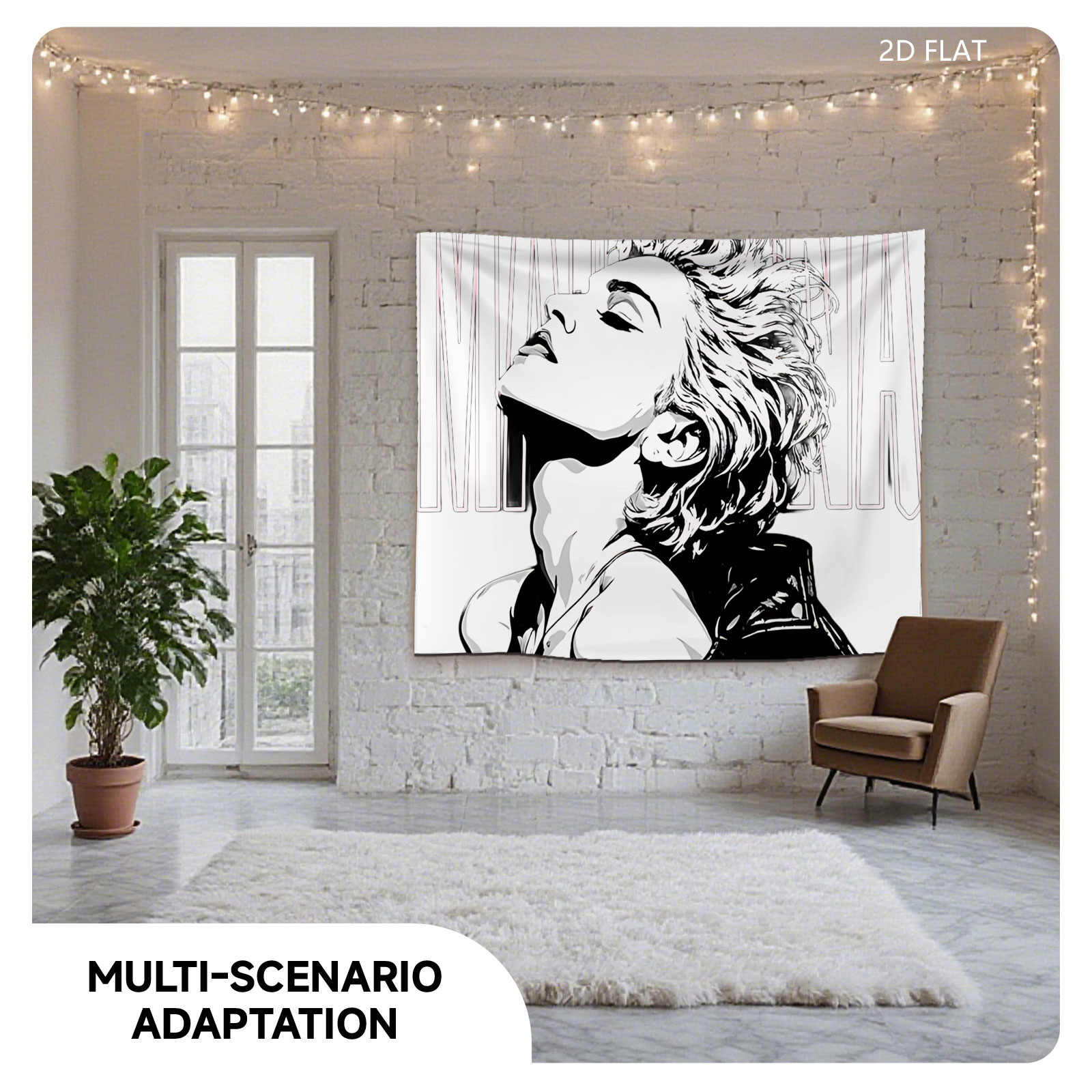 Madonna: Iconic Pop Star Portrait - Tapestry