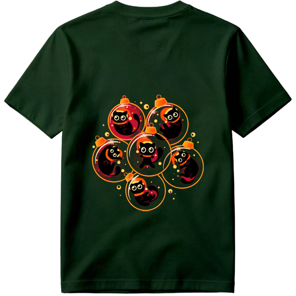 Black Cat Christmas Ornaments - Tee
