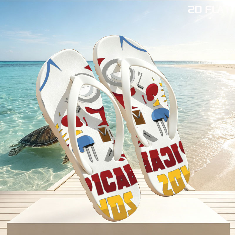 Despicable Friends: Minion & Deadpool Mashup -  flip-flops