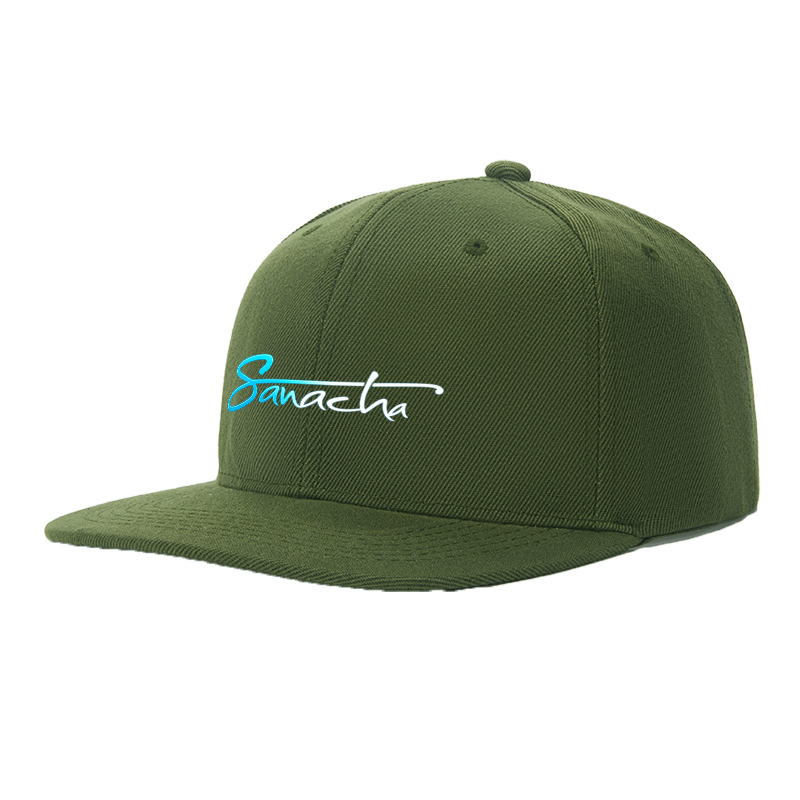 Flat Brim Baseball Cap Sanacha Logo Print Streetwear Underground Skate Style for Basketball Court Skate Park Urban Lifestyle Hip Hop Riders and Streetwear Enthusiasts