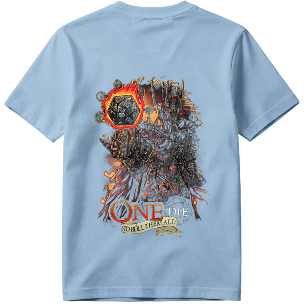 One Die to Roll Them All: D&D Inspired Fantasy Art - Tee