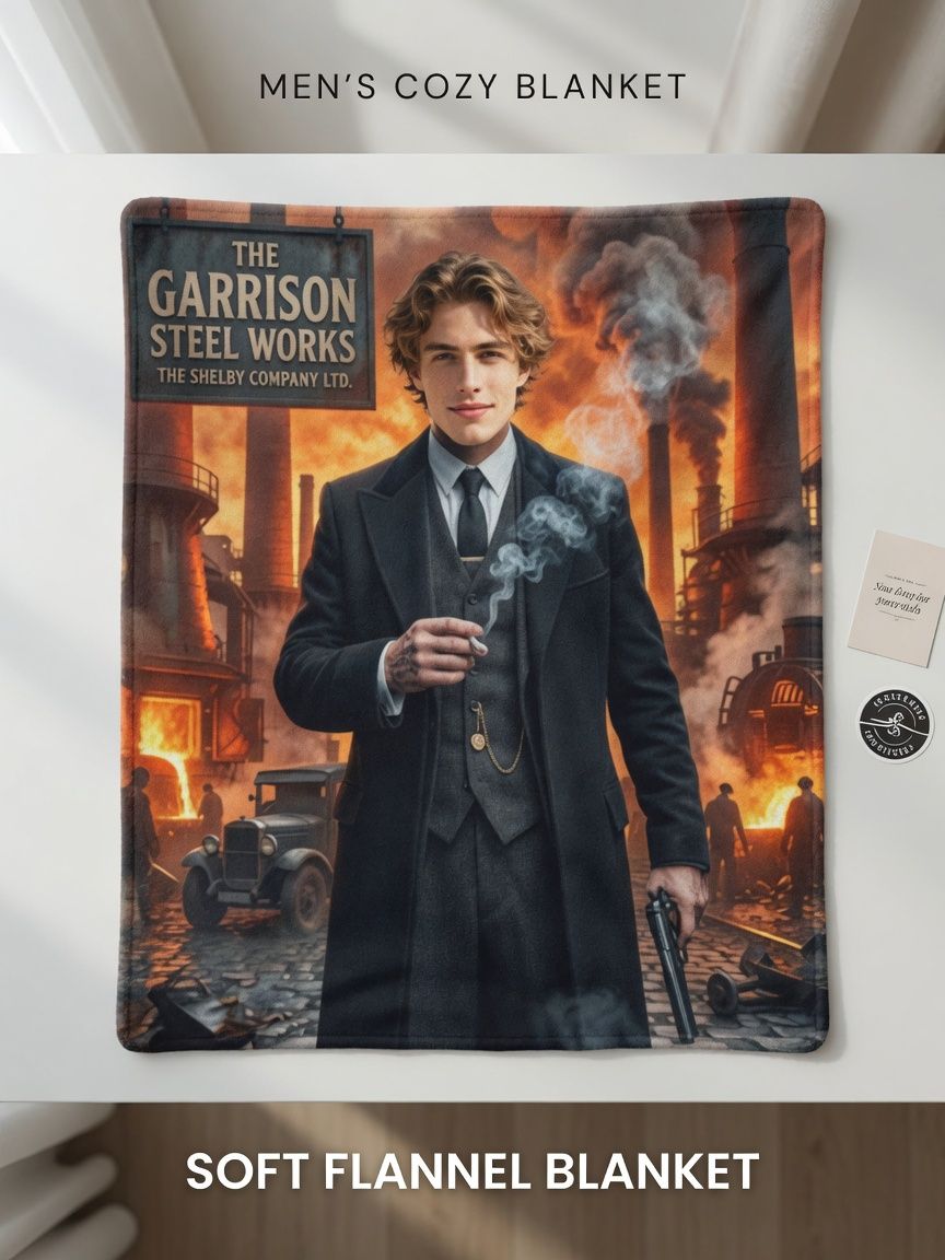 Custom Photo Face Blanket Personalized Flannel Fleece Throw Soft Anti-Pilling Cover Ideal Personalized Gift for Men