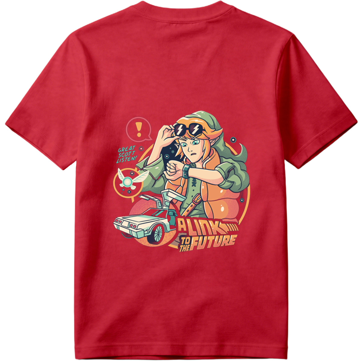 A Link to the Future: Zelda Meets Back to the Future - Tee