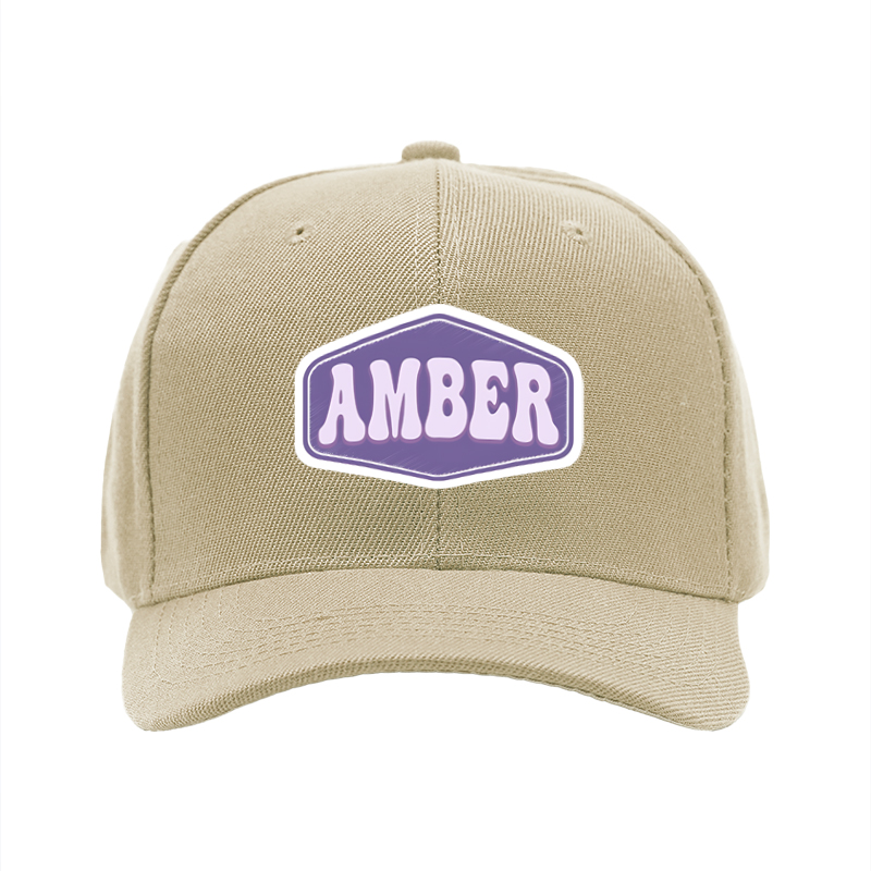 1pc New Baseball Cap with Amber Logo Print Unisex Adjustable Hat for Outdoor Activities and Casual Wear Suitable for Adults and Teens