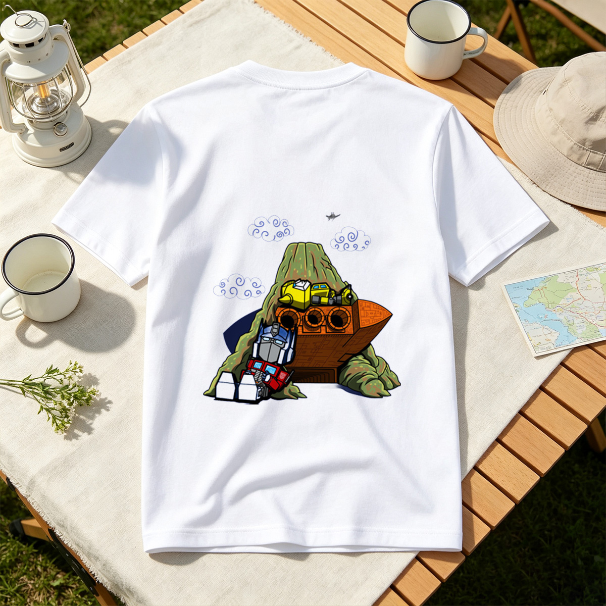 Transformers: Optimus Prime and Bumblebee at the Ark - Tee