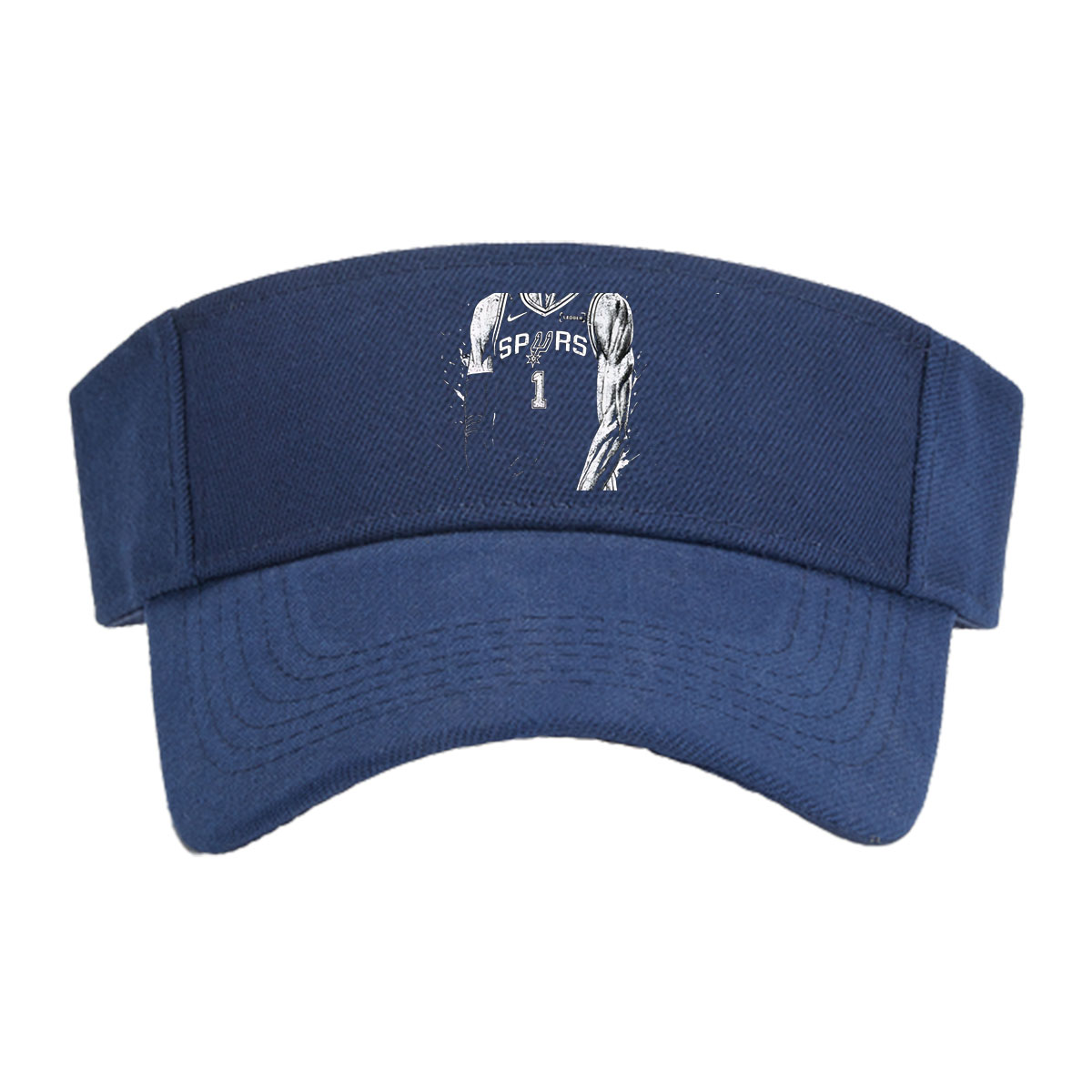 Wembanyama in Spurs Jersey, #1, Basketball Player, Artist Signature -  Visor cap