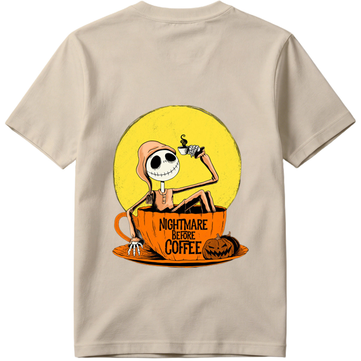 Jack Skellington in Coffee Cup - Nightmare Before Coffee - Tee