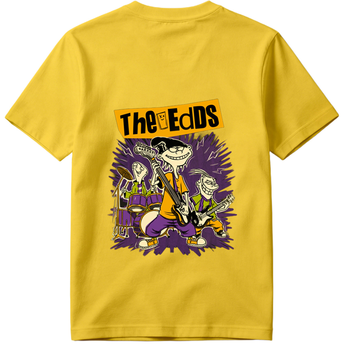 The Eds: Eddy, Ed, and Double D in Rock Band Action - Tee