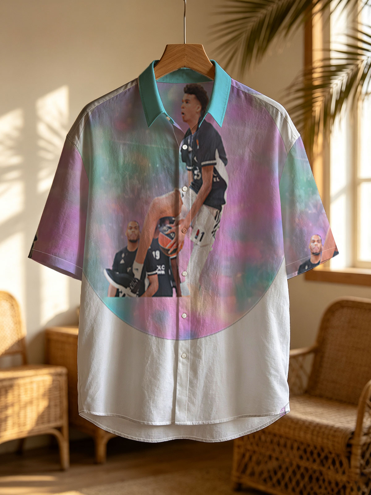 Victor Wembanyama Basketball Player with Unicorn Theme -  Shirt