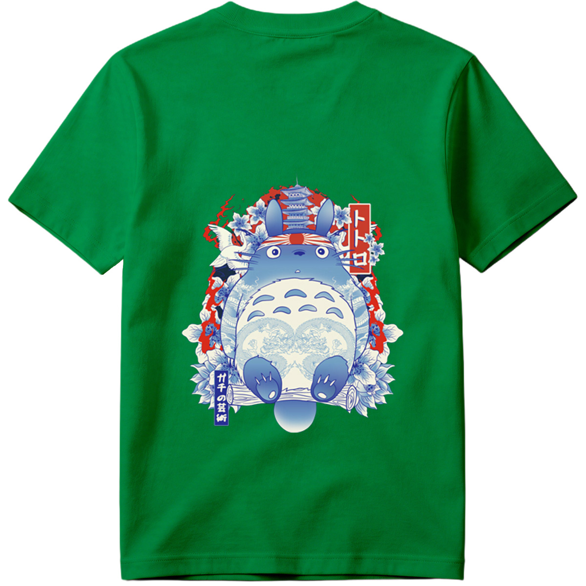 Totoro in Traditional Japanese Art Style - Tee