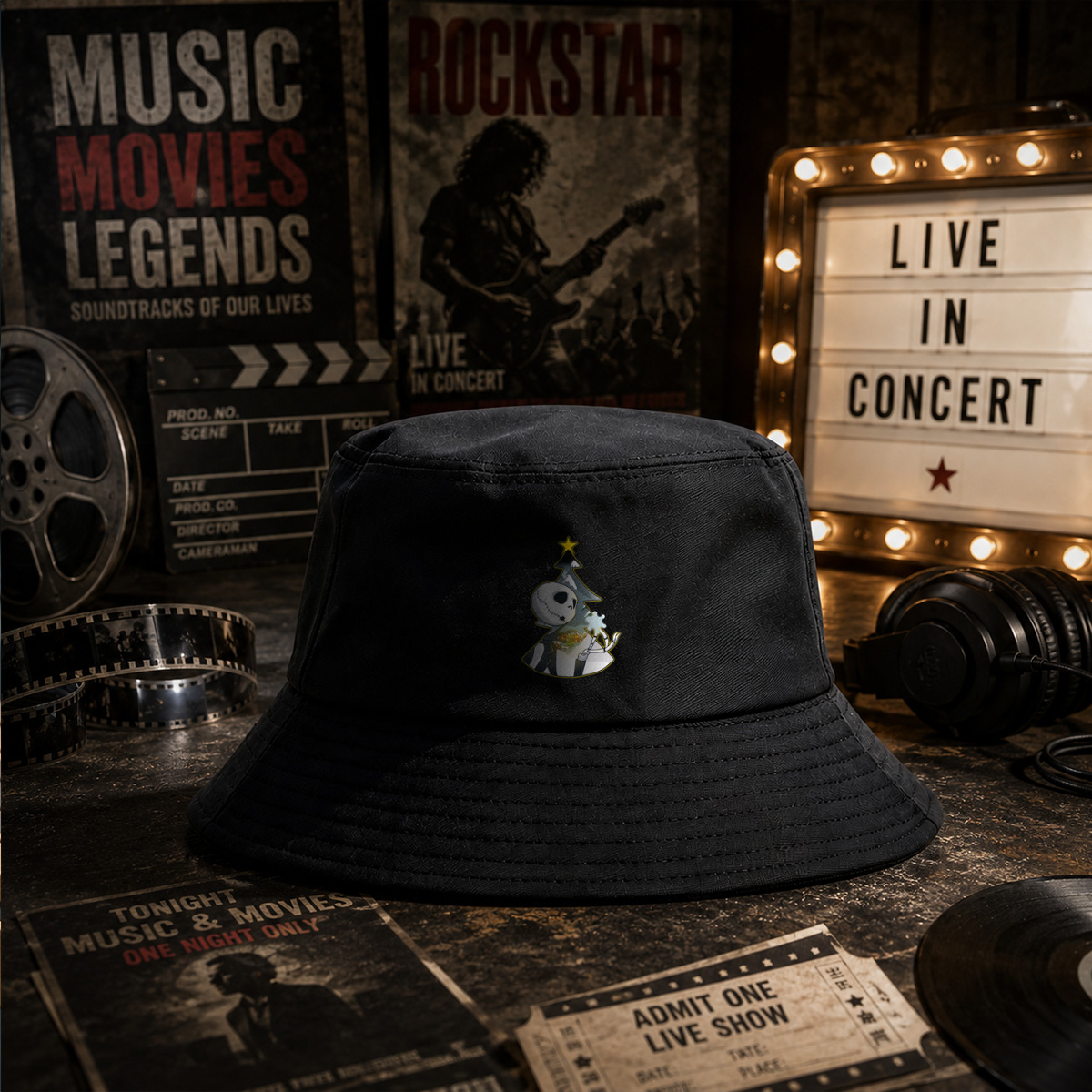 Jack Skellington Christmas Tree - Fisherman's Hat