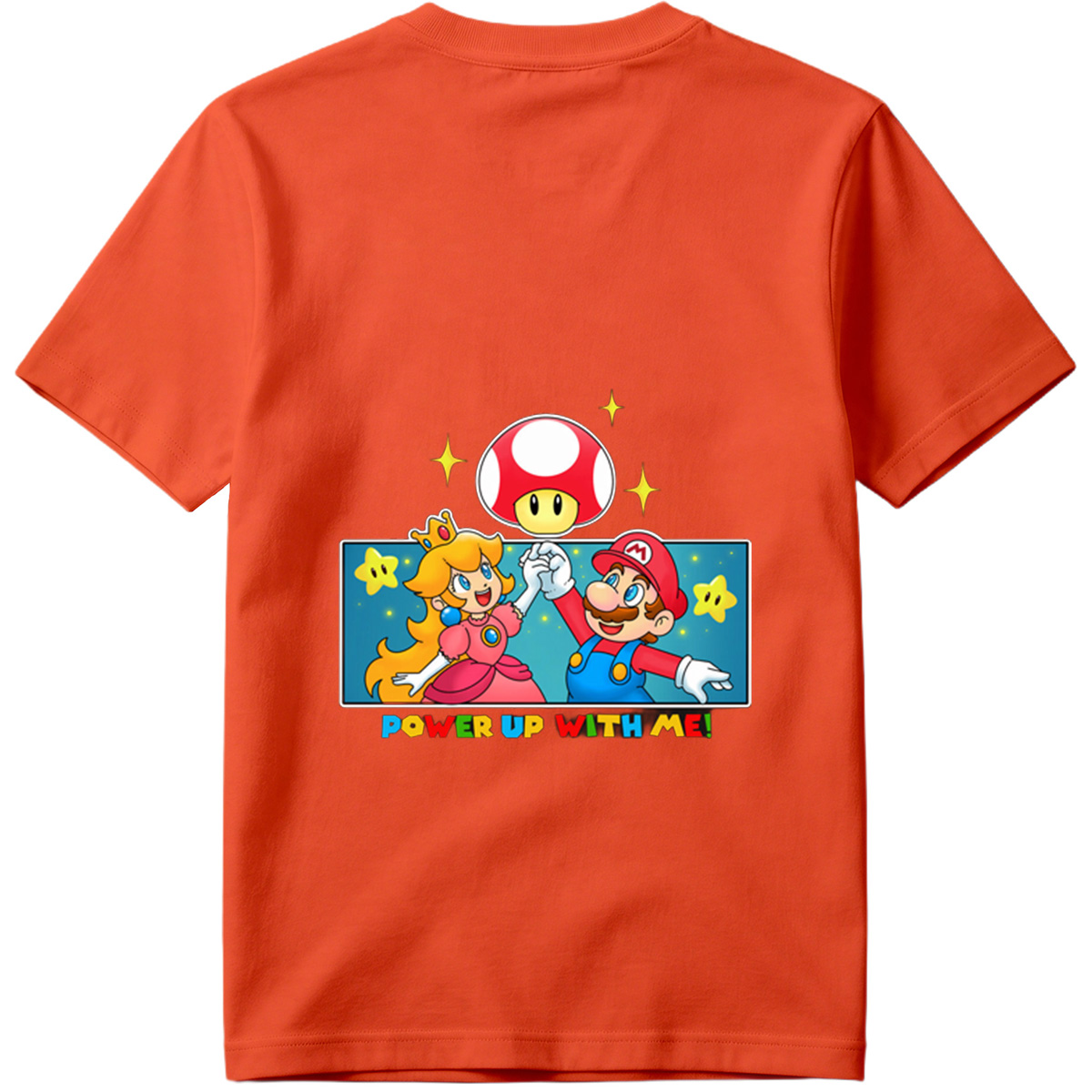 Super Mario: Mario and Peach Power Up with Toad! - Tee