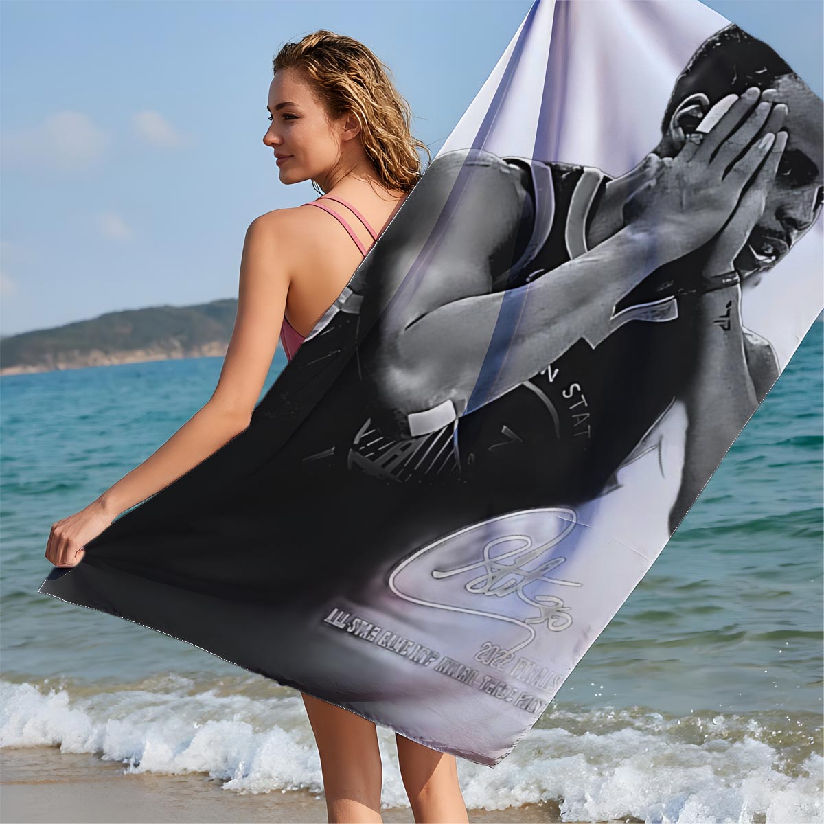 Stephen Curry 2022 Finals MVP All-Star Game MVP Three-Point King - Beach towels