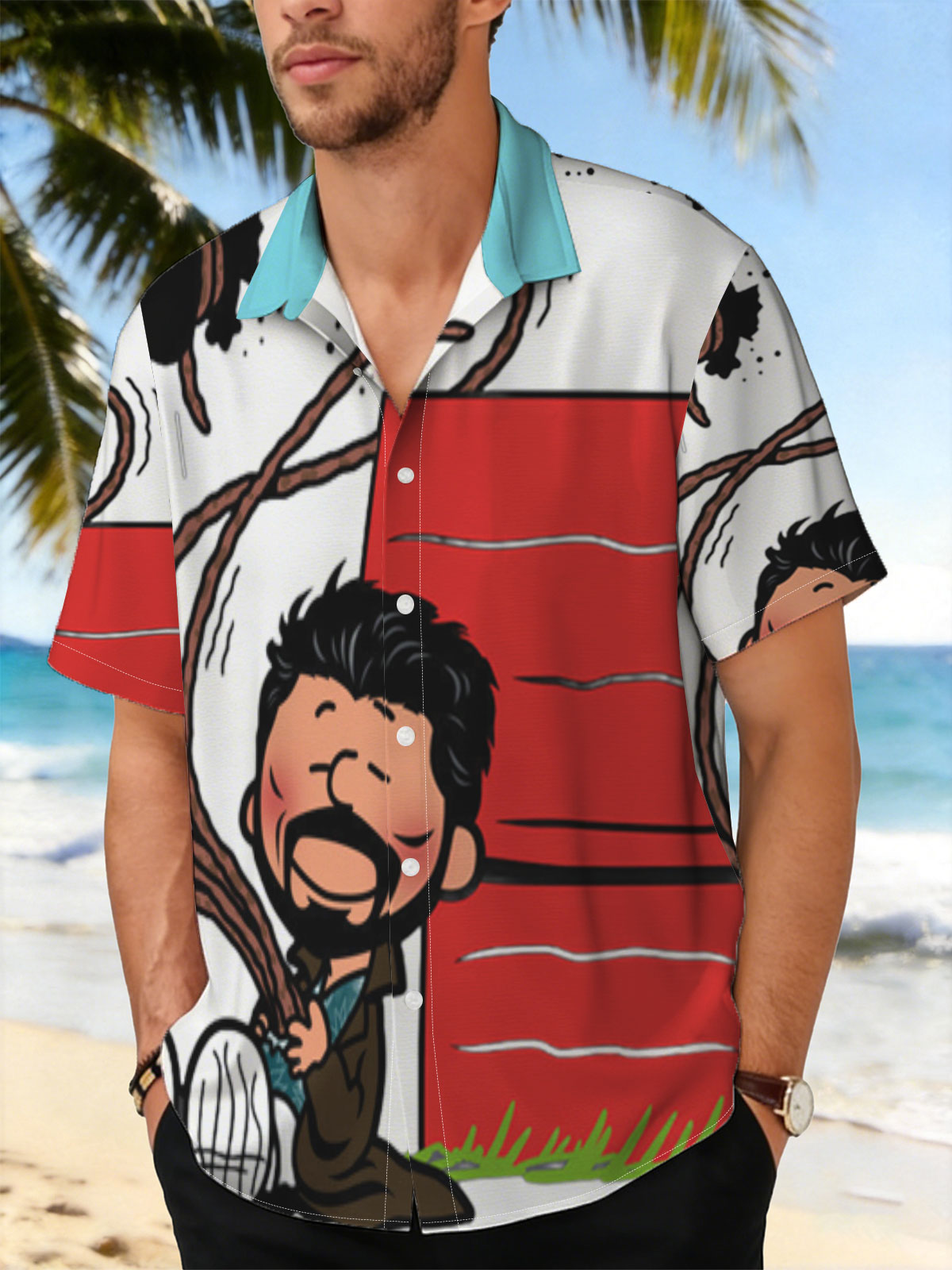 Man with Tentacles and Red Box -  Shirt