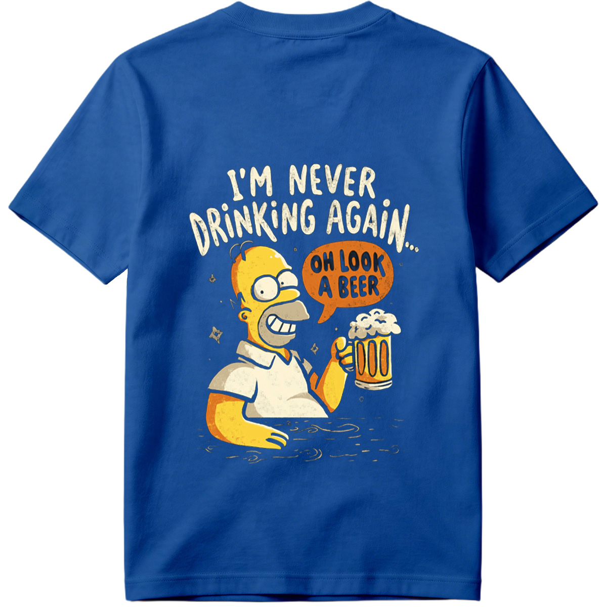 Homer Simpson I'm Never Drinking Again - Tee
