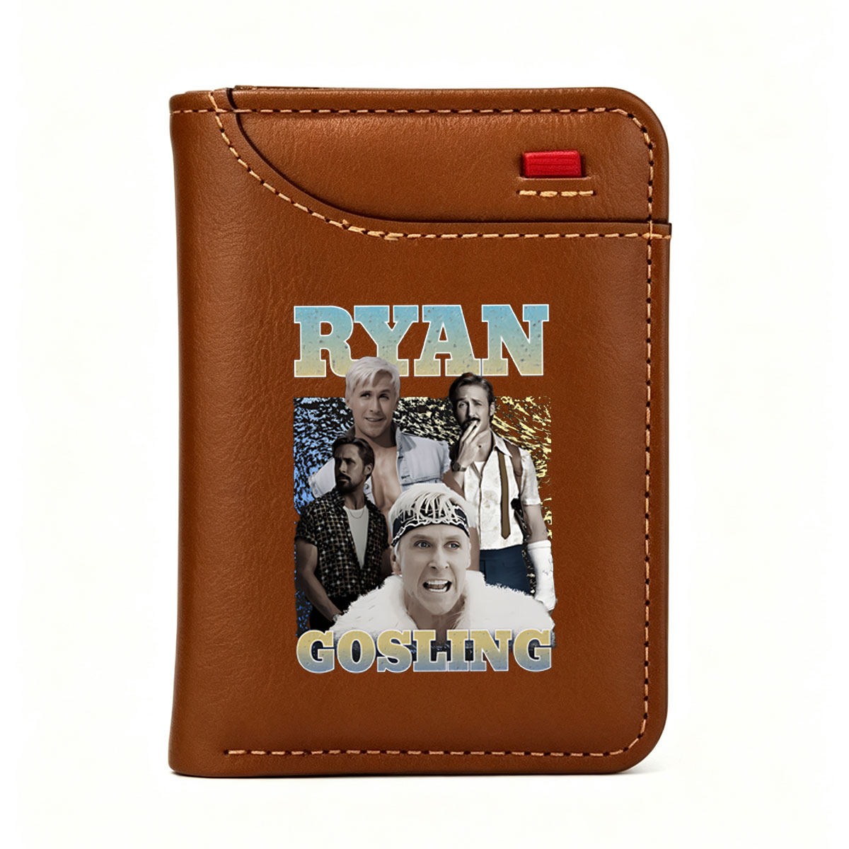 Ryan Gosling: A Collage of Iconic Roles and Transformations - Vertical Style Wallet