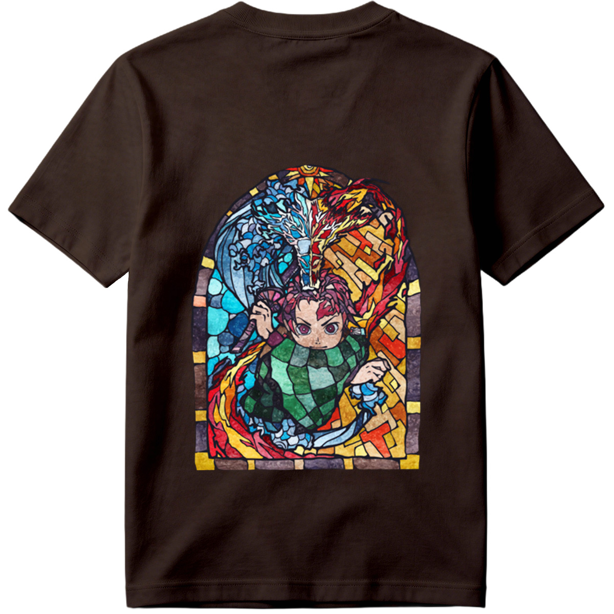 Demon Slayer: Tanjiro Kamado Stained Glass Art - Tee