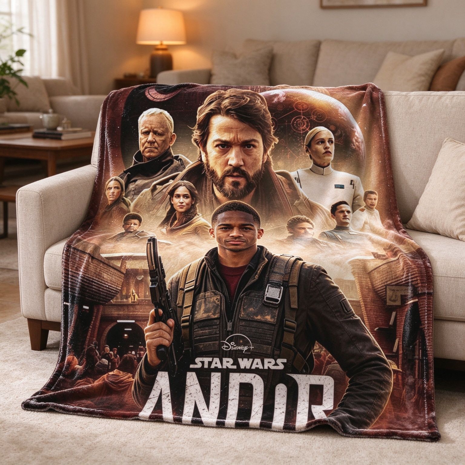 Custom Photo Flannel Fleece Throw Blanket Personalized Face Print Sci-Fi Graphic Bed Sofa Blanket Soft Cozy Travel