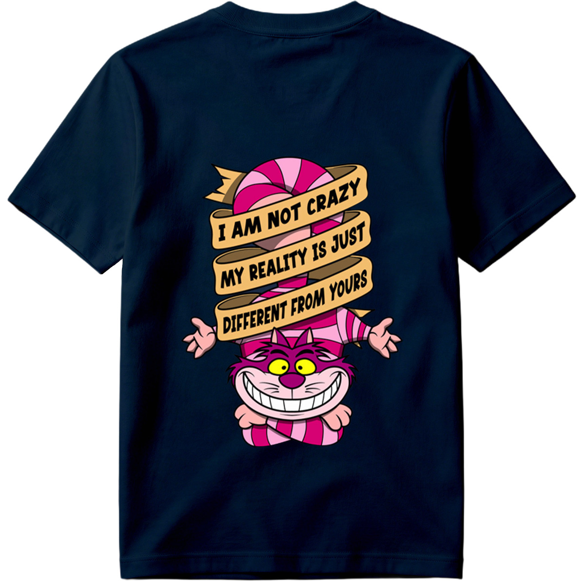 Cheshire Cat from Alice in Wonderland with Quote 