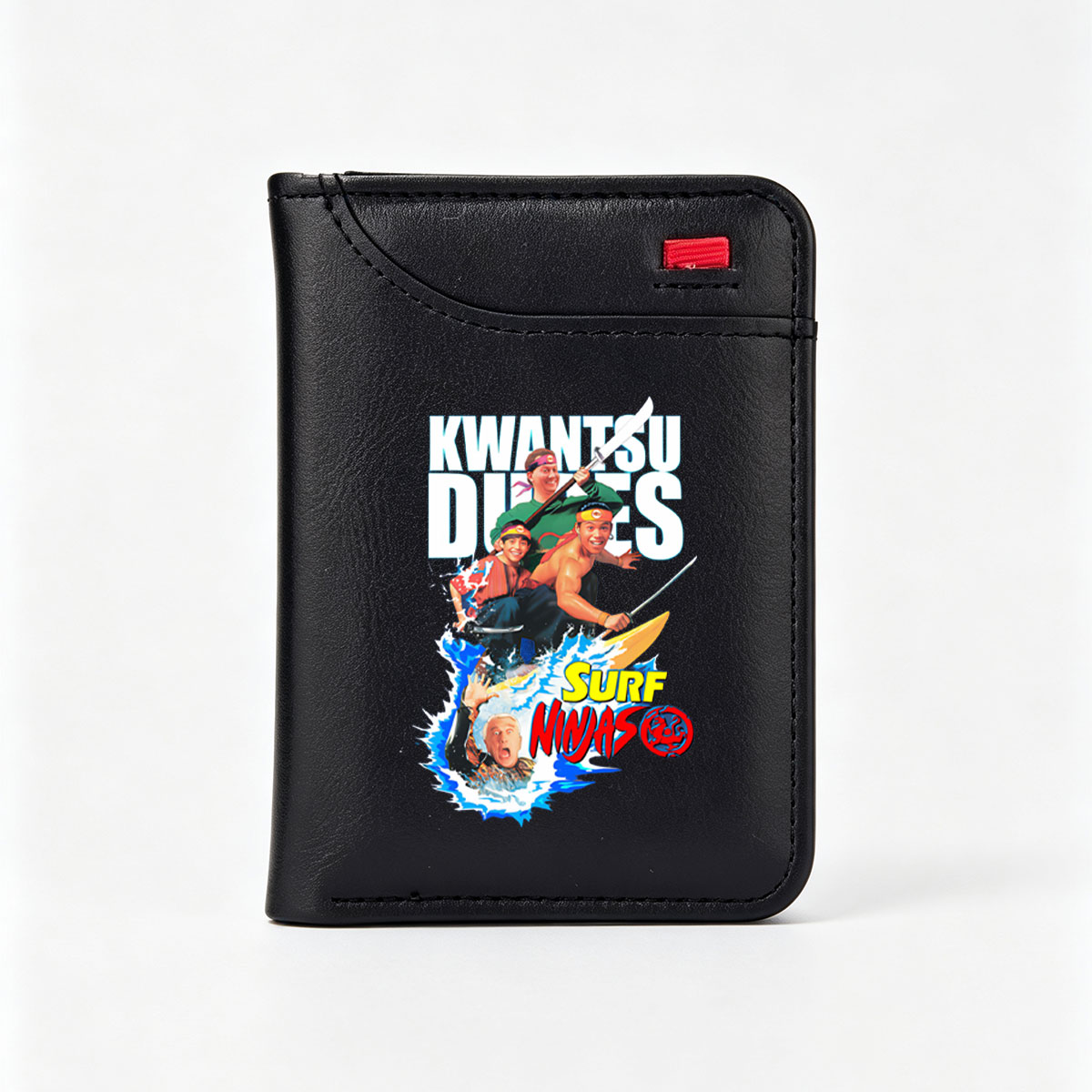 Kwantsu Dudes: Surf Ninjas featuring celebrity actors in a comedic action adventure - Vertical Style Wallet