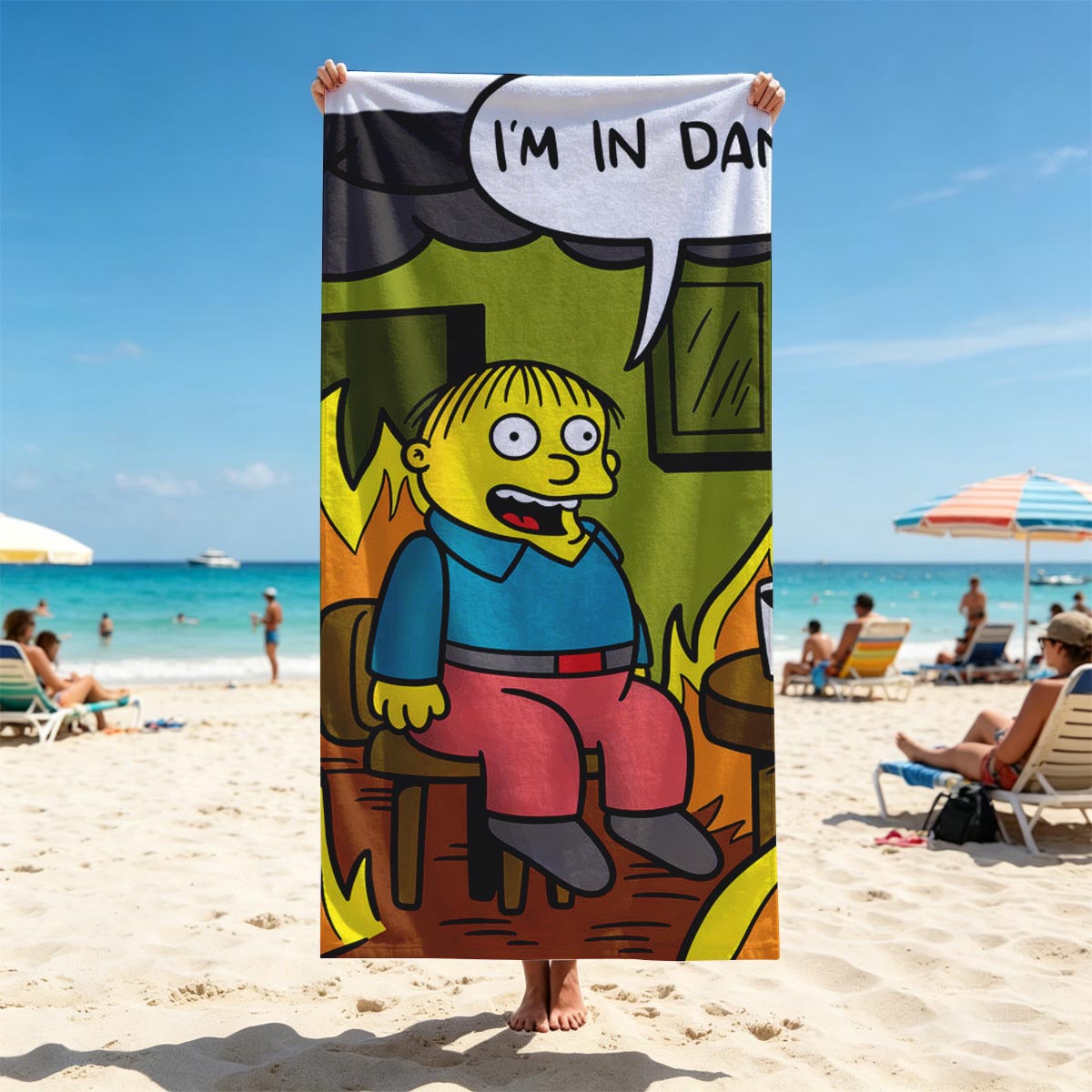 Simpsons Character in Burning Room: 